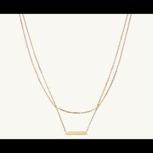 Mejuri Layered Bar Necklace